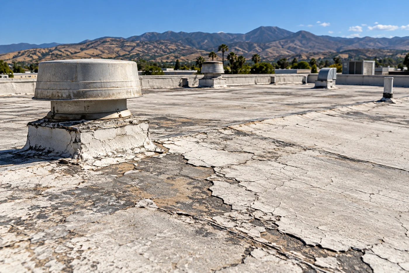 Commercial Heat and UV Roof Damage Repair in Simi Valley, CA Commercial Heat and UV Roof Damage Repair in Simi Valley, CA