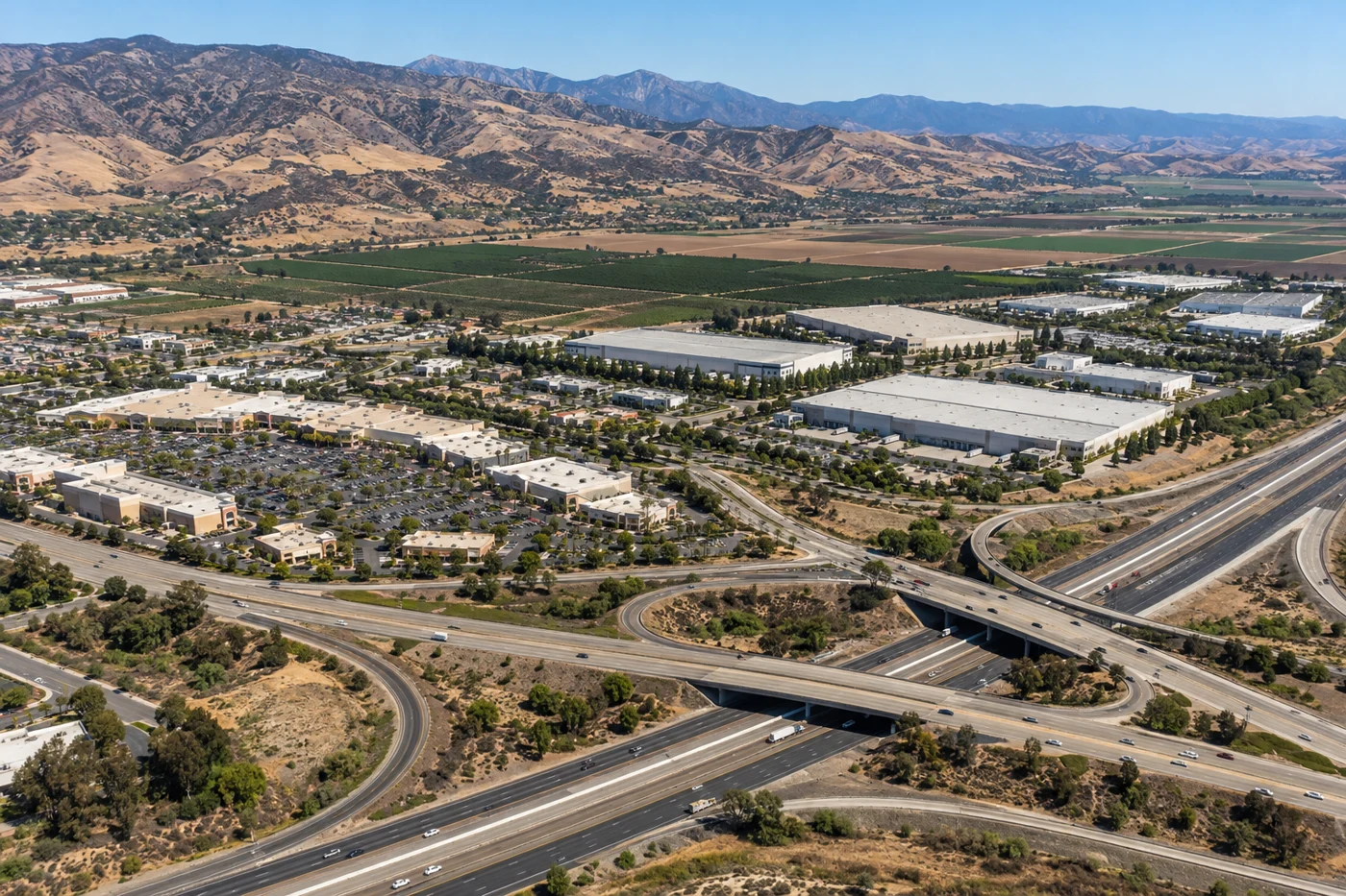 Commercial Roofing near the Rice Avenue and Highway 101 Interchange