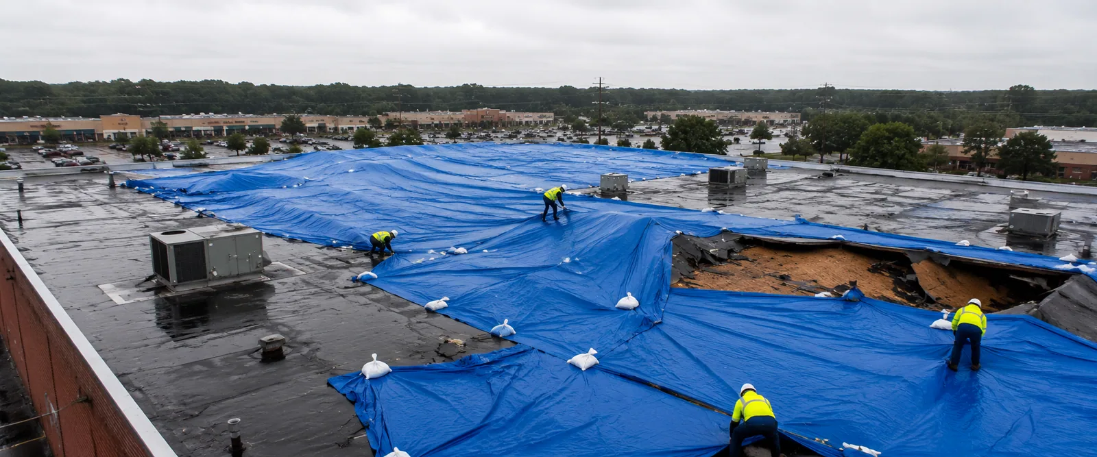 Storm damage roof repair in Simi Valley, CA